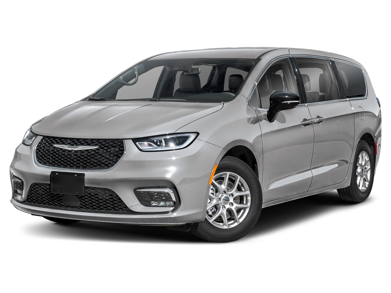 2026 Chrysler Pacifica Select in Silver Mist Clearcoat — front three-quarter view