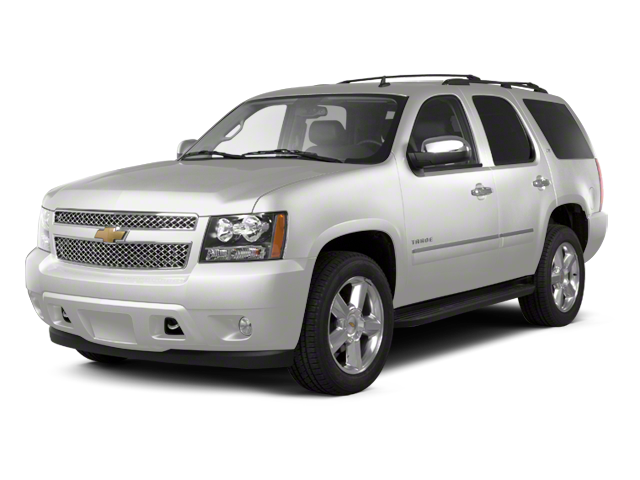 2010 Chevrolet Tahoe LTZ in White Diamond Tricoat — front three-quarter view