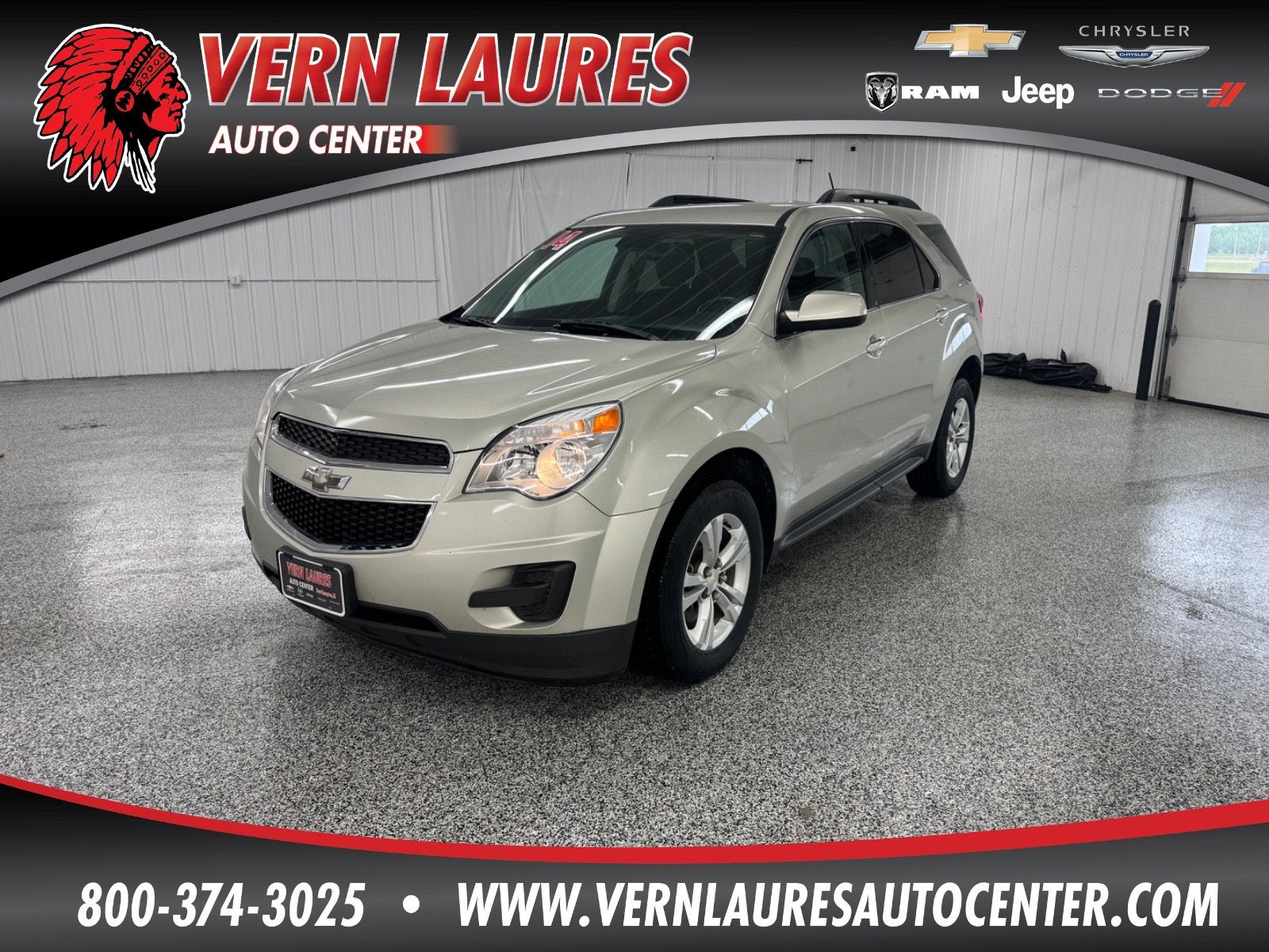 2014 Chevrolet Equinox LT in Champagne Silver Metallic — front three-quarter view